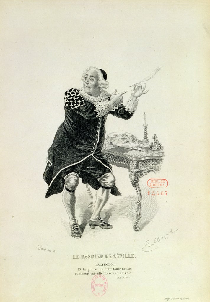 Dr. Bartolo, von der Oper Der Barbier von Sevilla von Rossini